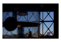 Man’s silhouette in a jar